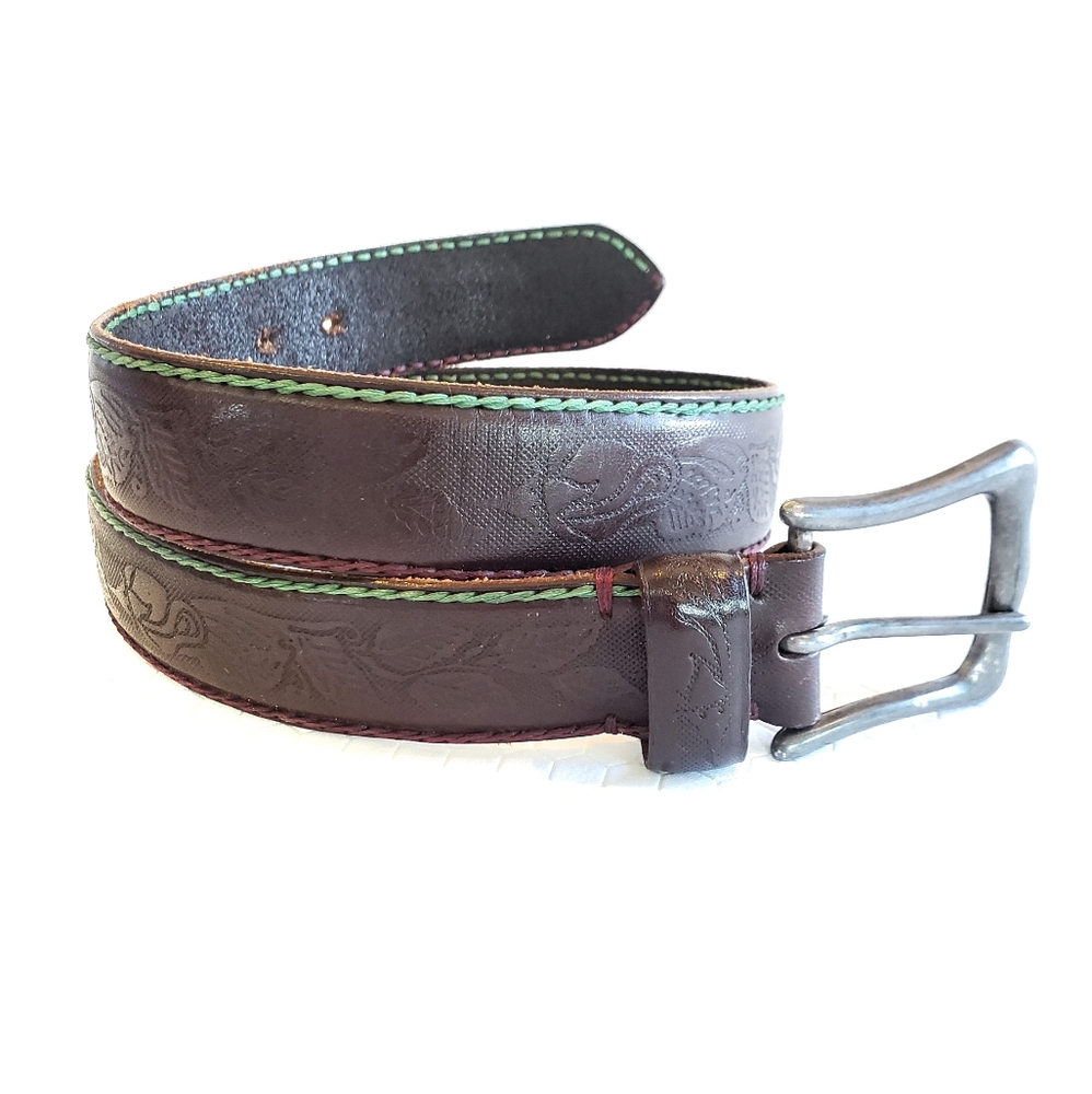 28 Banana Republic Embossed Leather Belt Brown